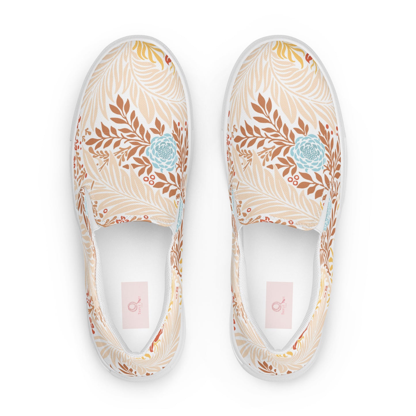 William Morris print women’s slip-on canvas sneakers