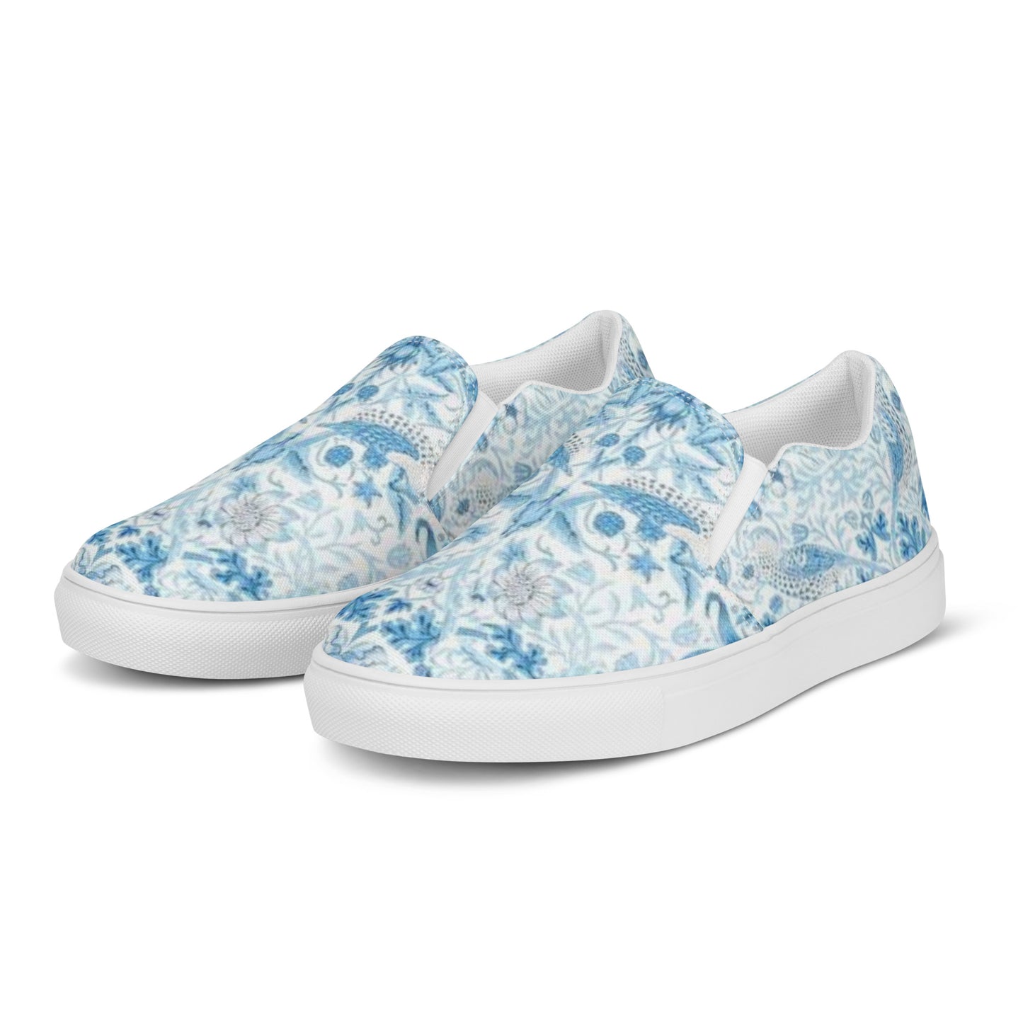 William Morris print women’s slip-on canvas sneakers