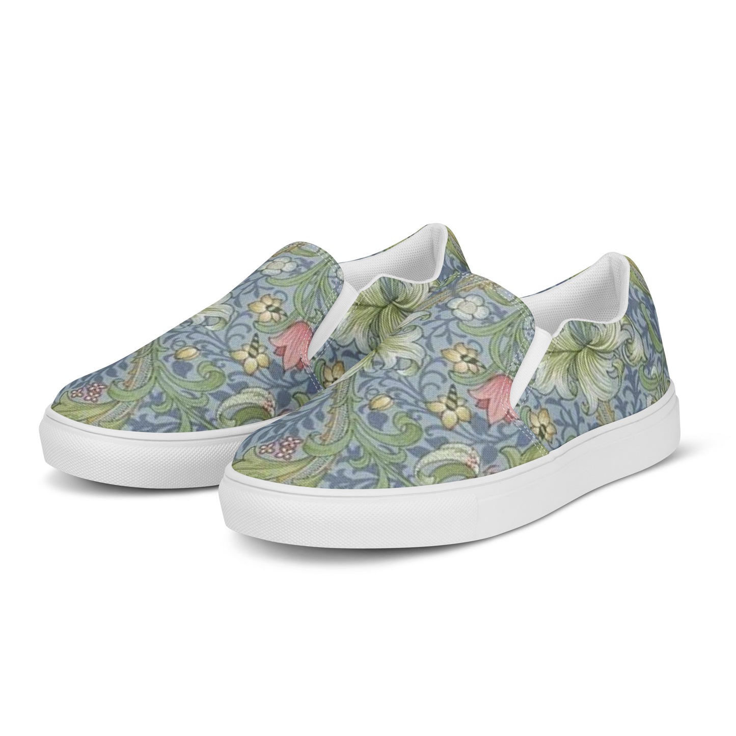 William Morris print women’s slip-on canvas sneakers