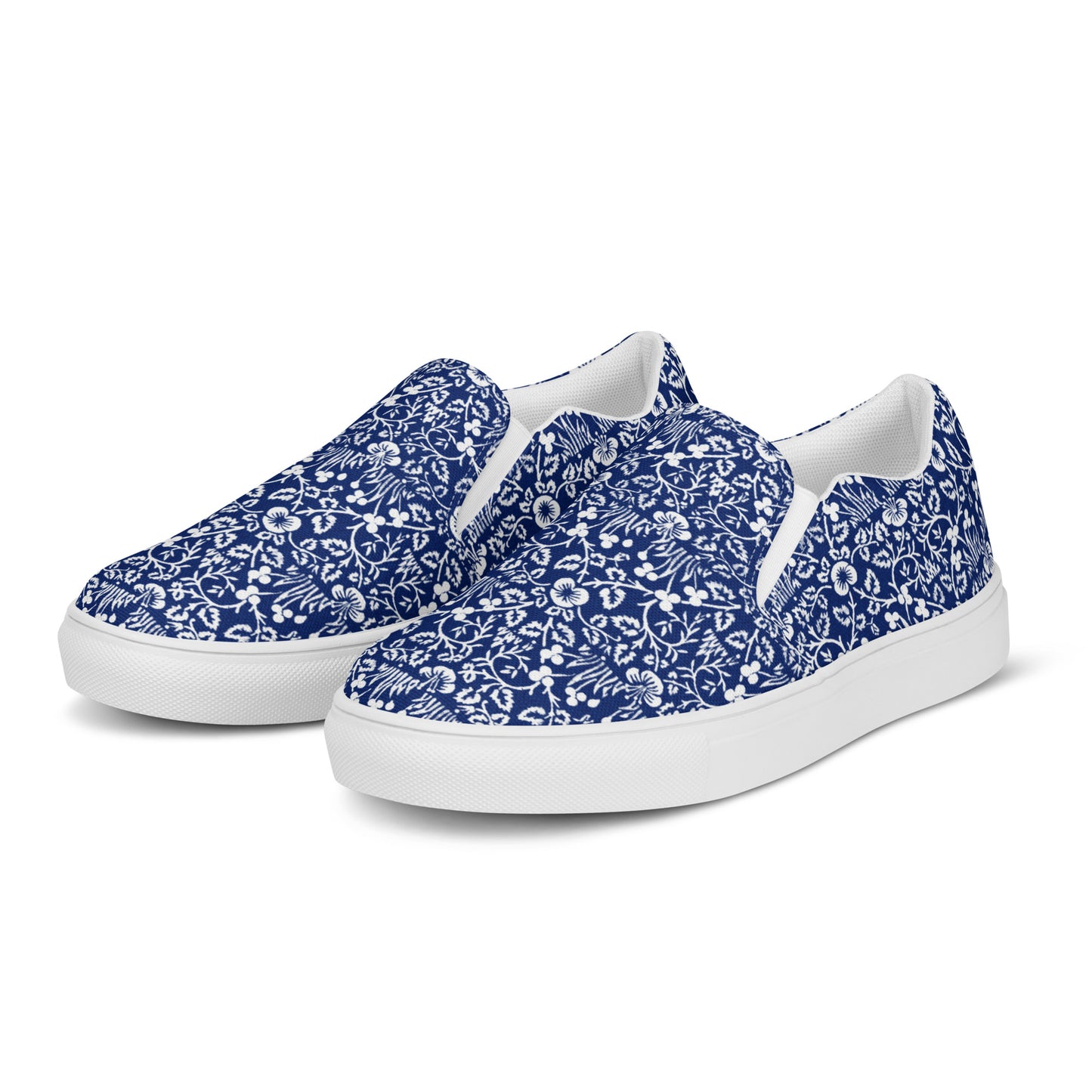 William Morris print women’s slip-on canvas sneakers