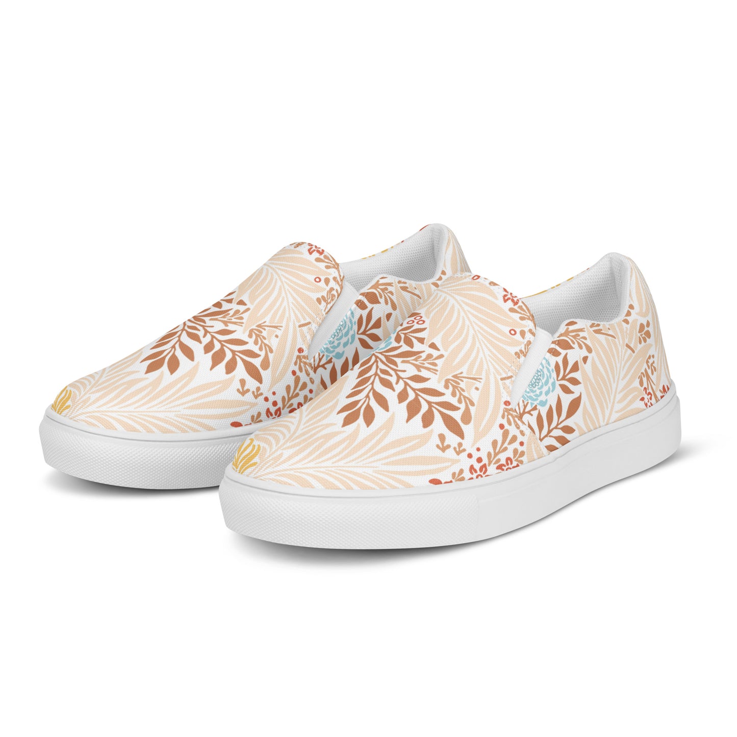 William Morris print women’s slip-on canvas sneakers