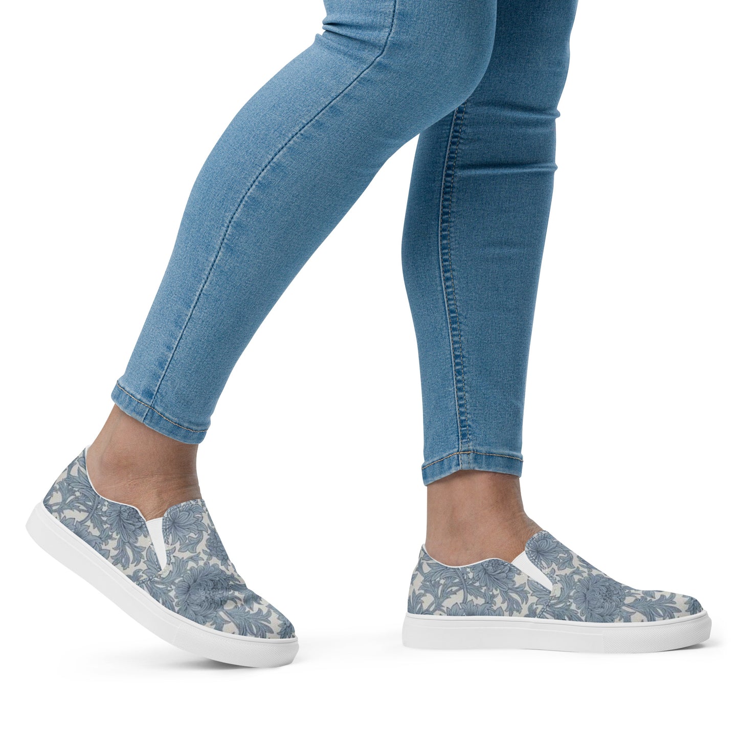 William Morris print women’s slip-on canvas sneakers