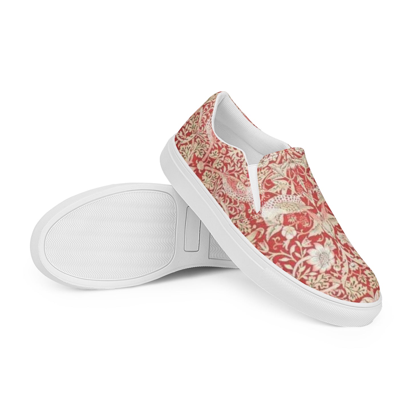 William Morris print women’s slip-on canvas sneakers