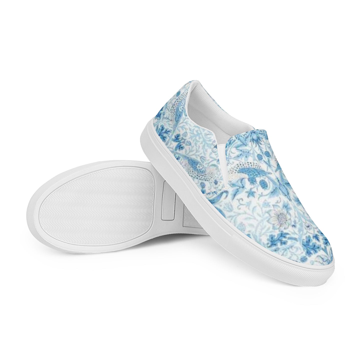 William Morris print women’s slip-on canvas sneakers