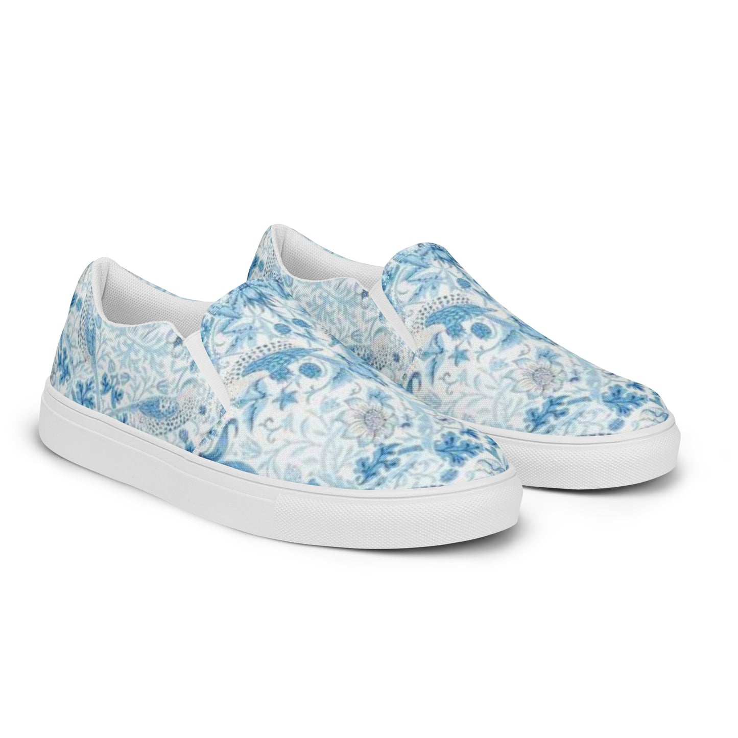 William Morris print women’s slip-on canvas sneakers