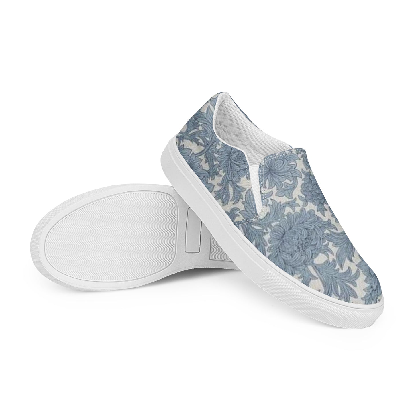 William Morris print women’s slip-on canvas sneakers