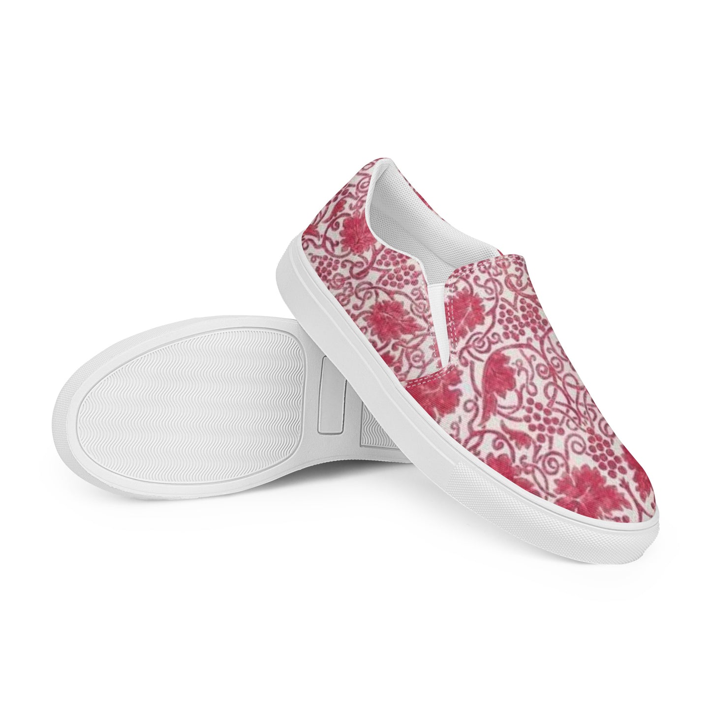 William Morris print women’s slip-on canvas sneakers