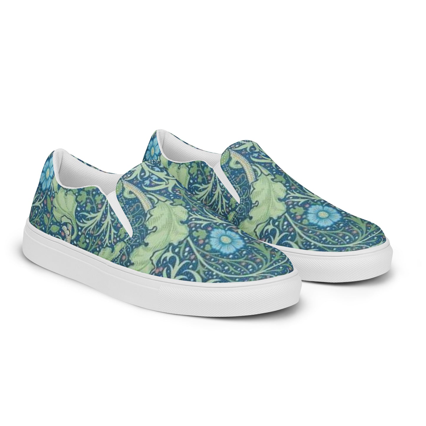 William Morris print women’s slip-on canvas sneakers