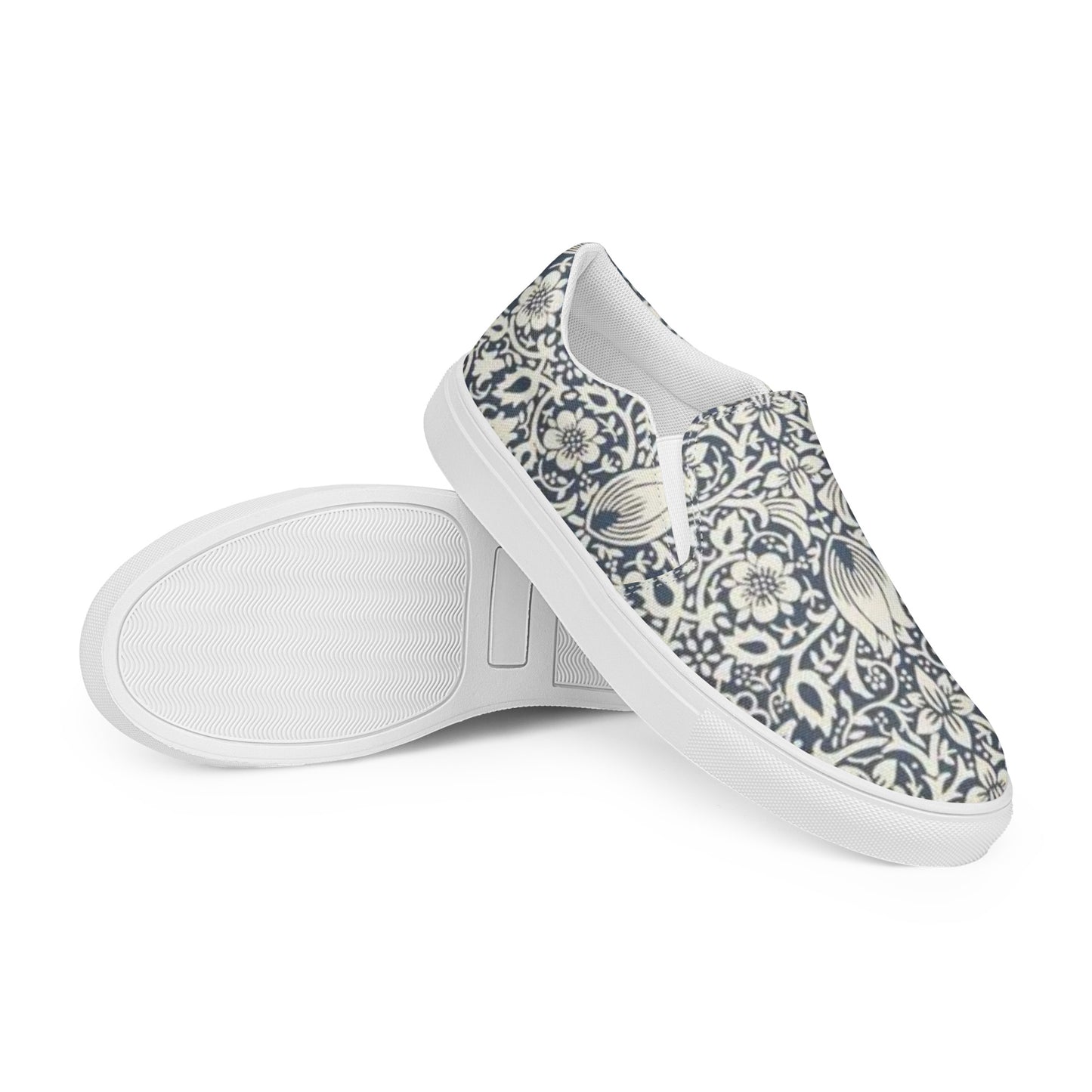 William Morris print women’s slip-on canvas sneakers