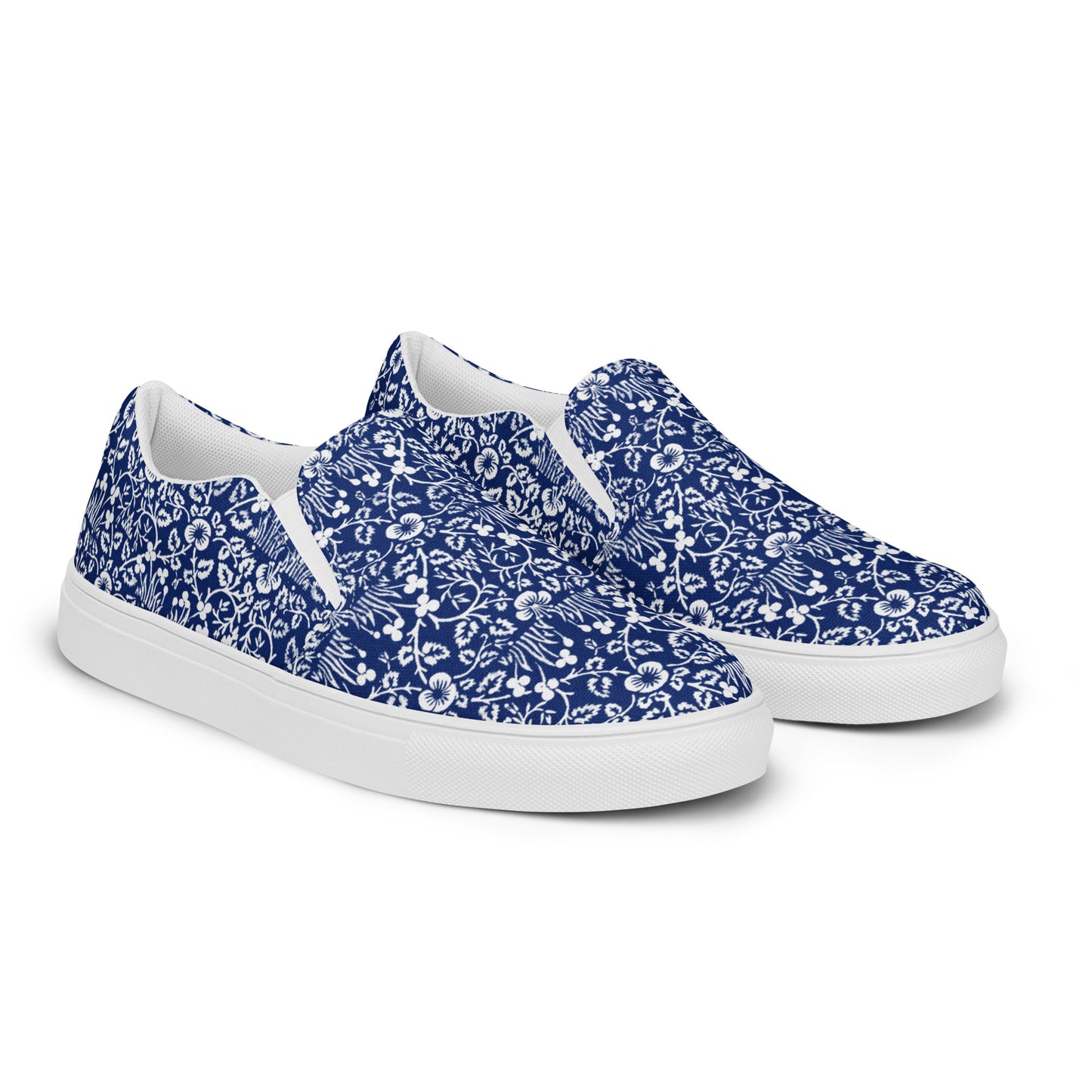 William Morris print women’s slip-on canvas sneakers