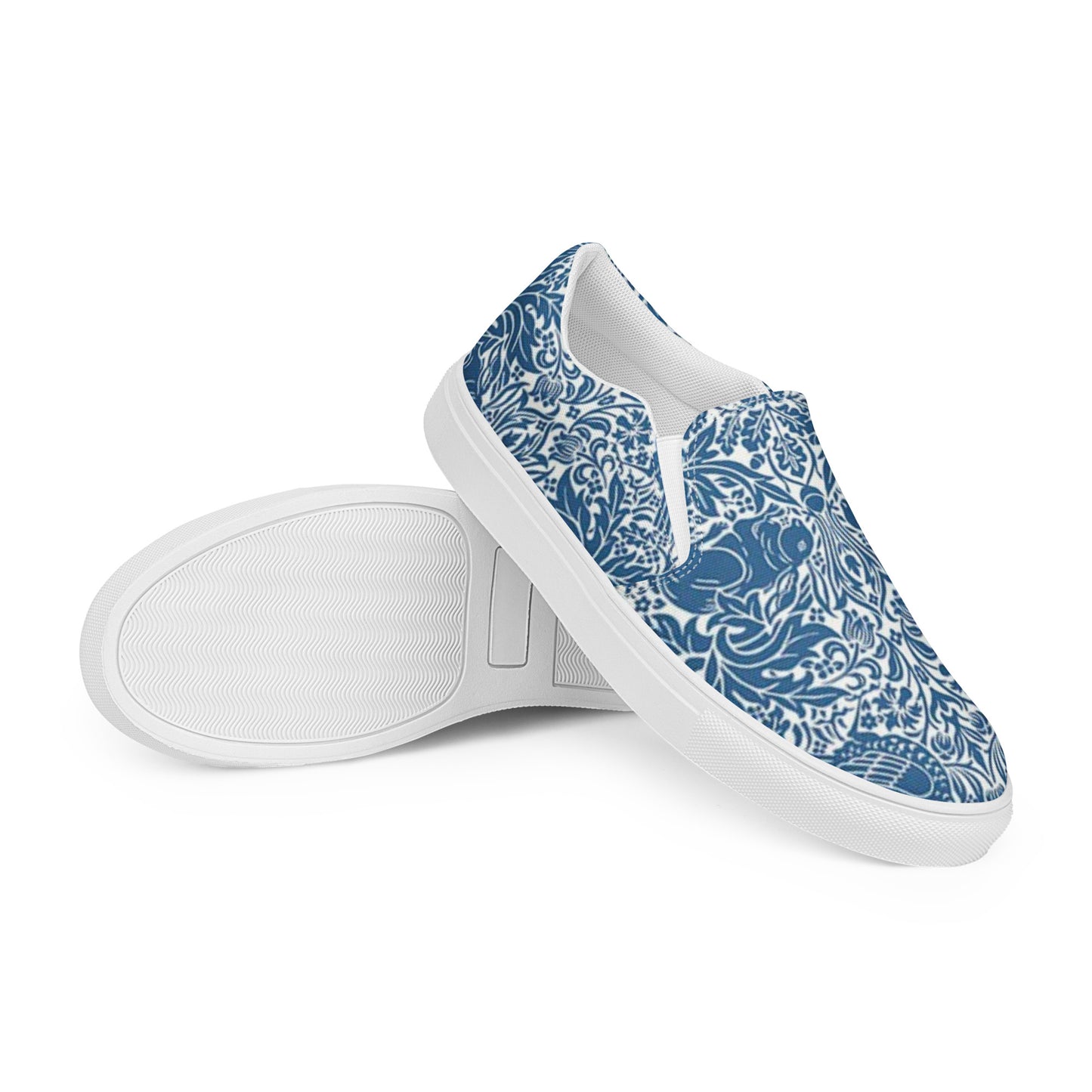 William Morris print women’s slip-on canvas sneakers