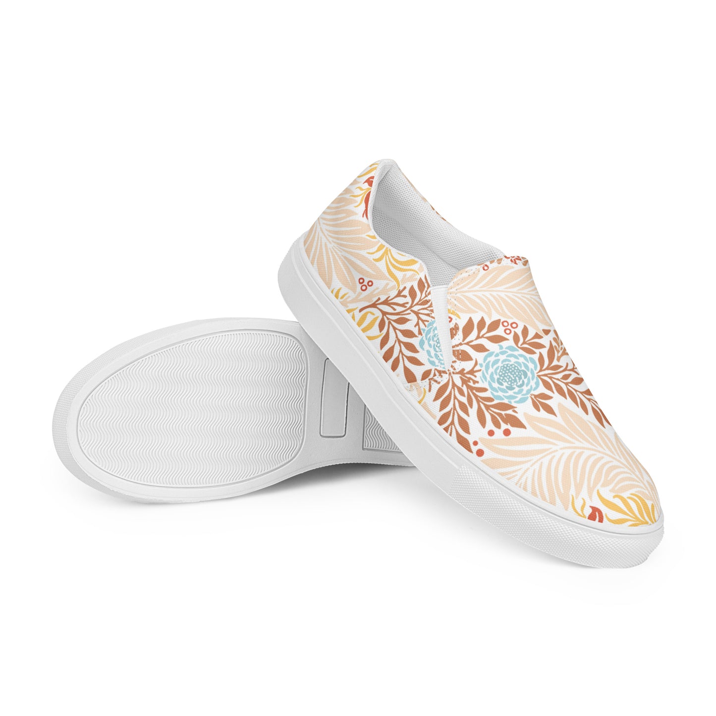 William Morris print women’s slip-on canvas sneakers