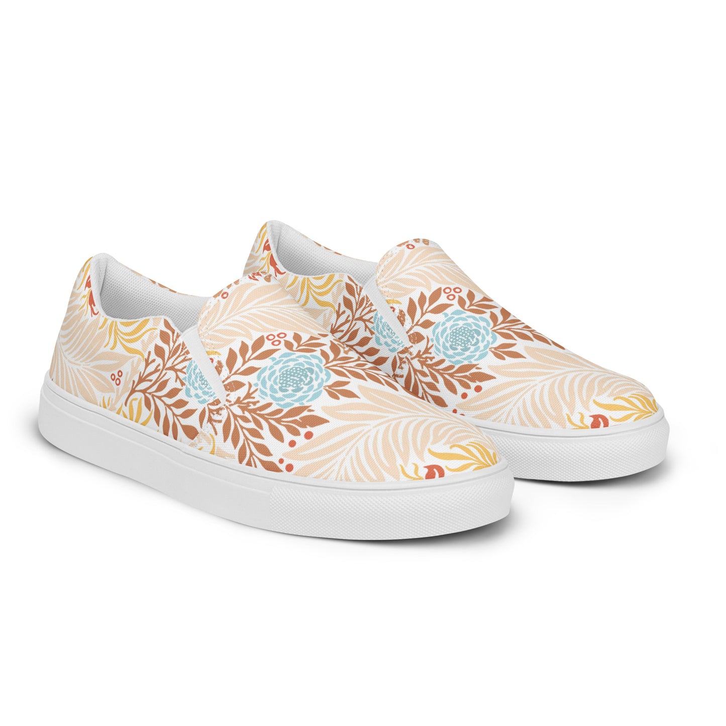 William Morris print women’s slip-on canvas sneakers