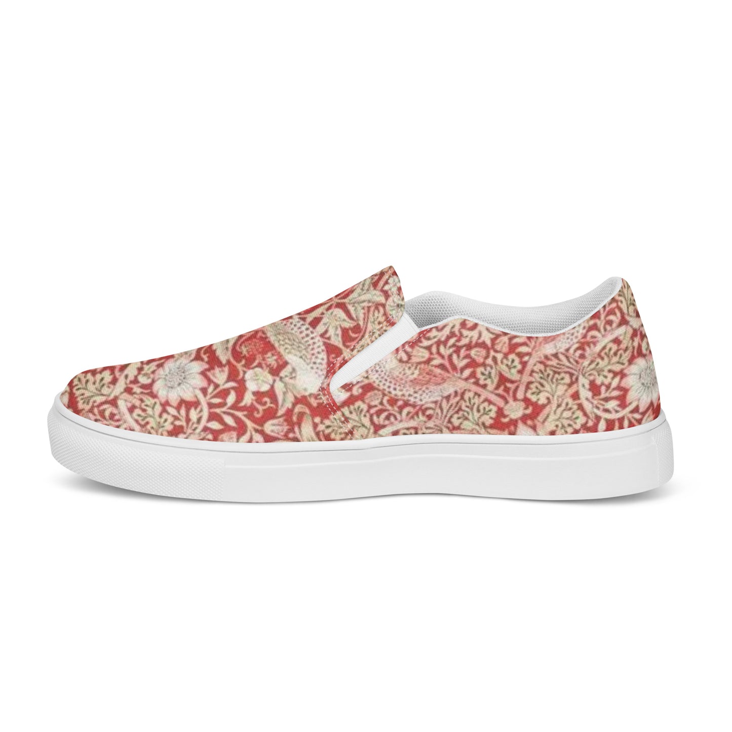 William Morris print women’s slip-on canvas sneakers