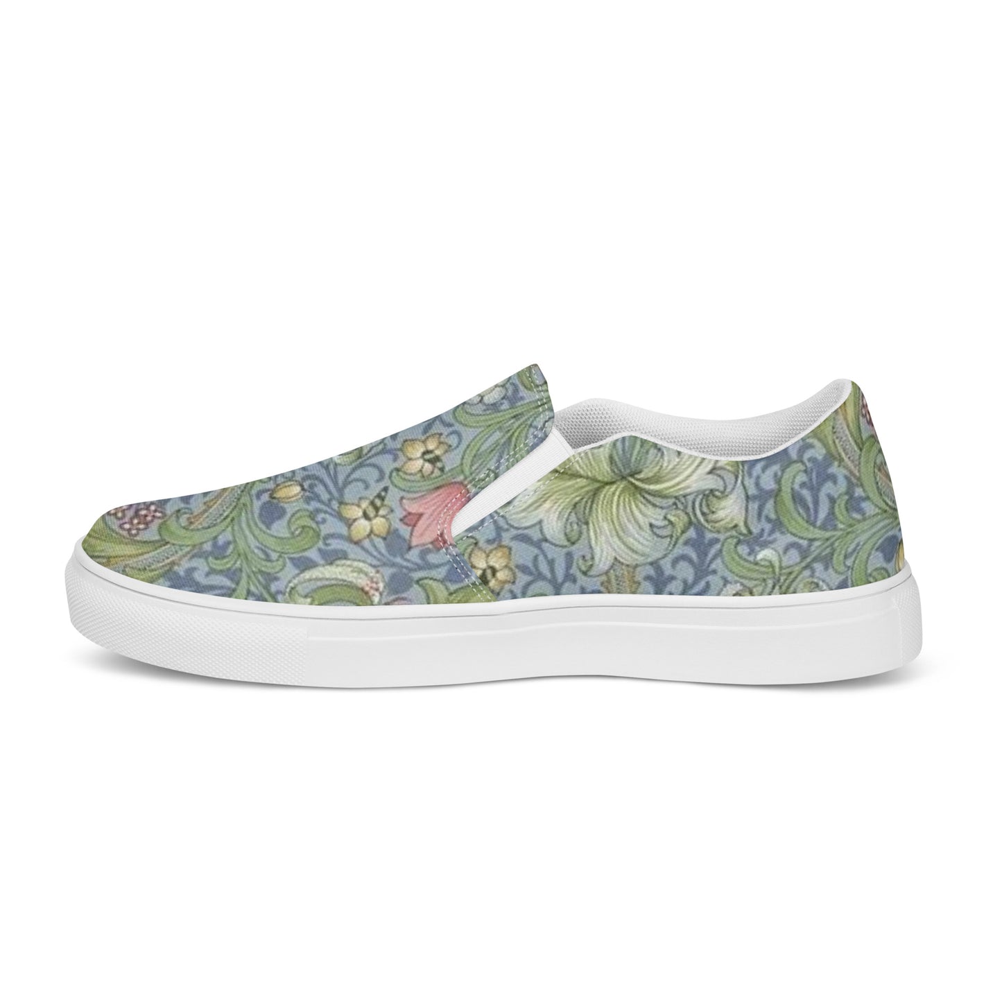 William Morris print women’s slip-on canvas sneakers