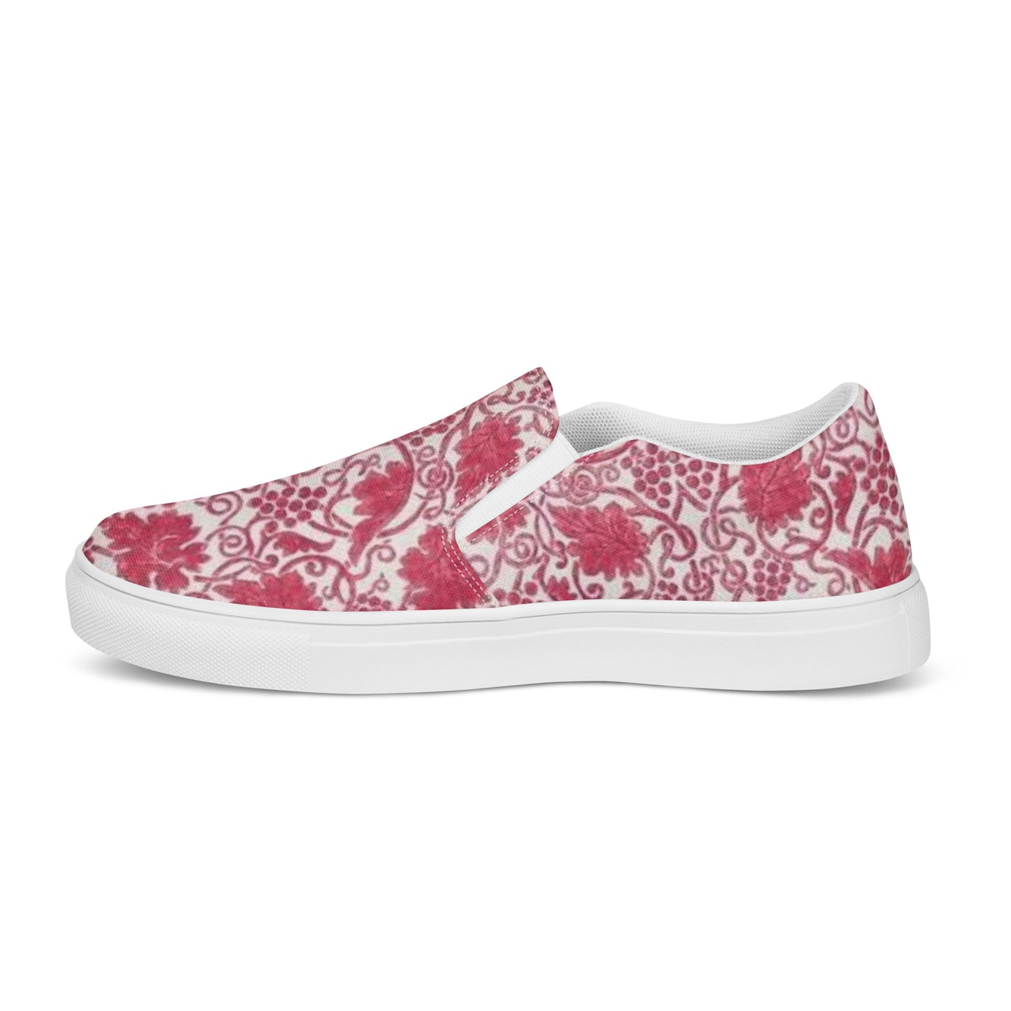 William Morris print women’s slip-on canvas sneakers