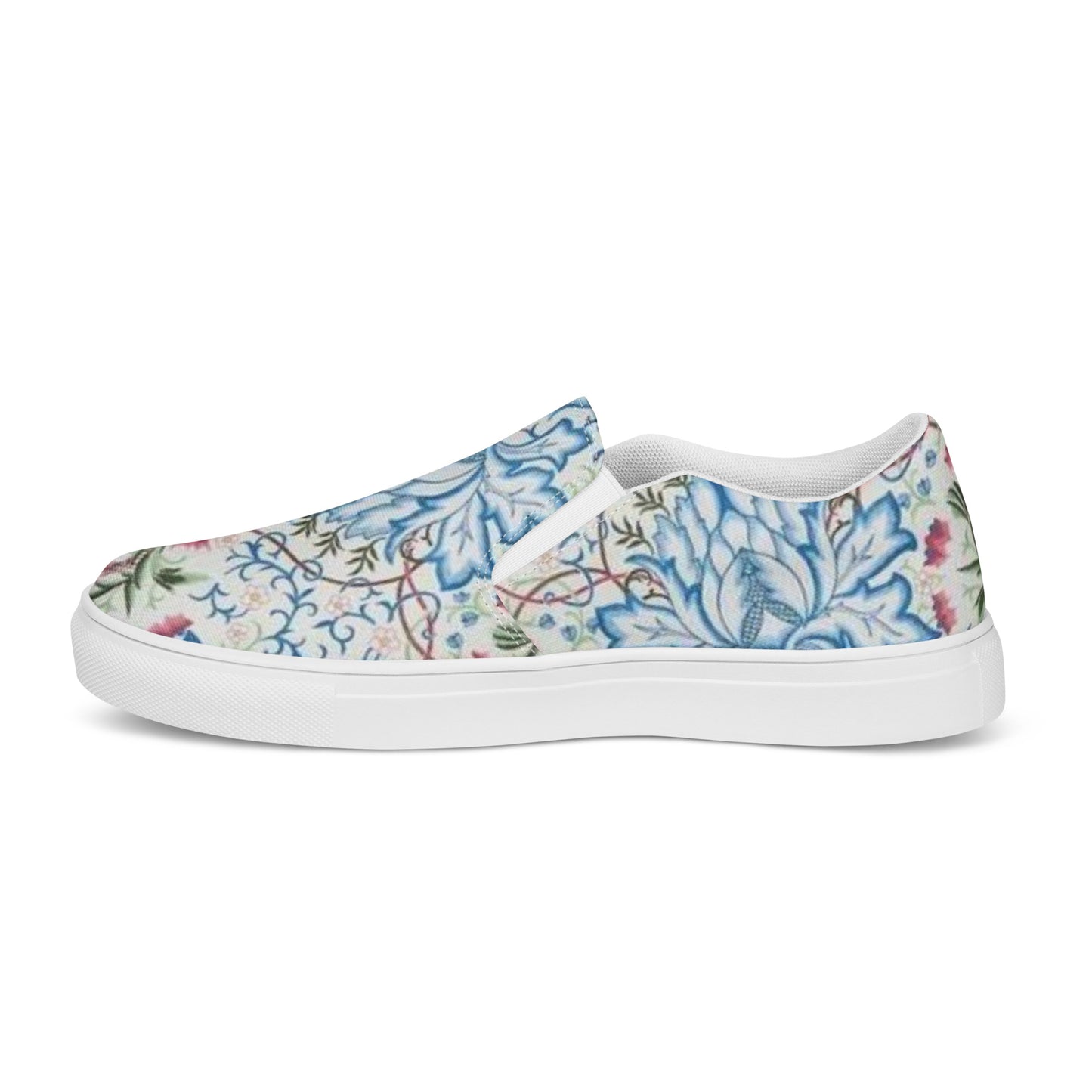 William Morris print women’s slip-on canvas sneakers