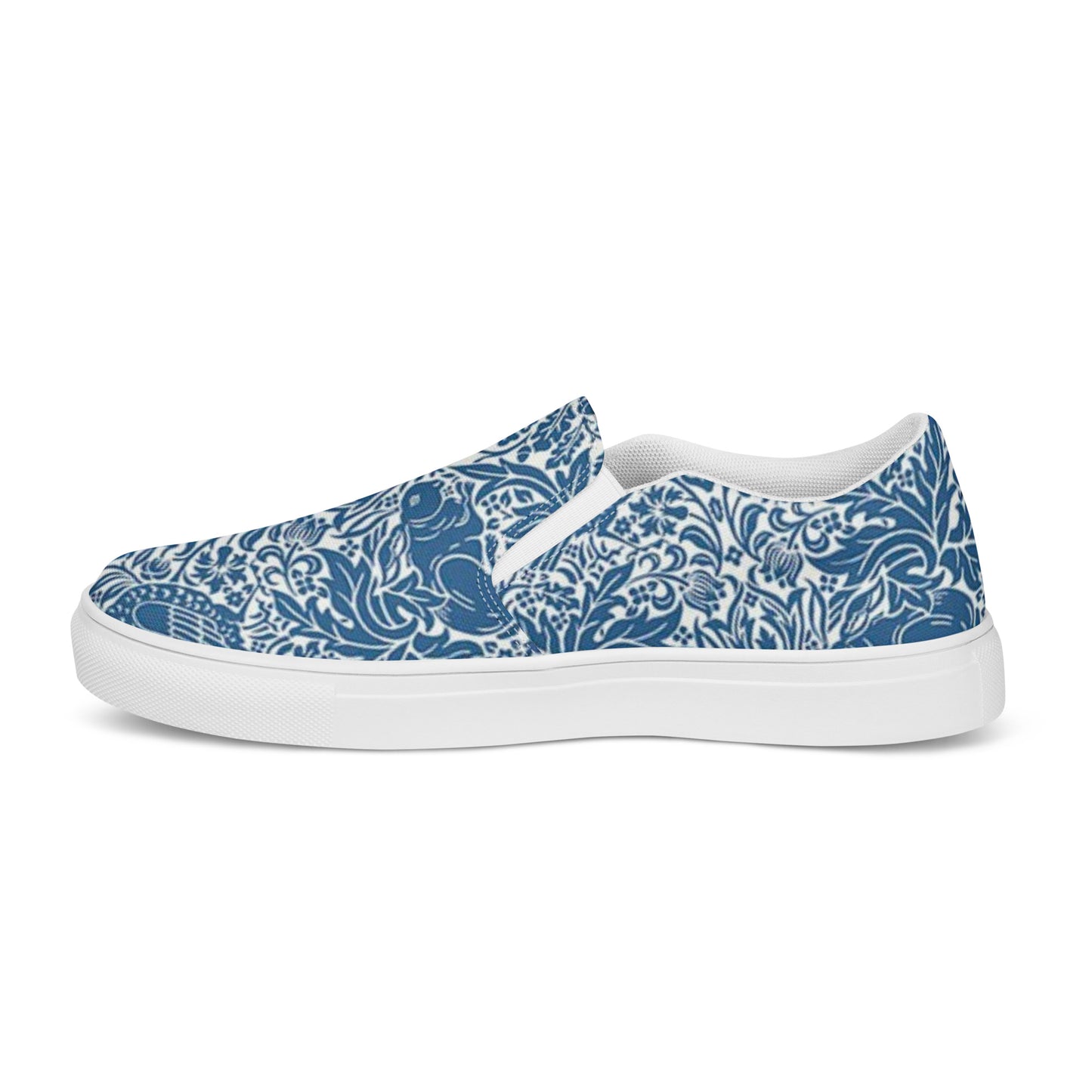 William Morris print women’s slip-on canvas sneakers