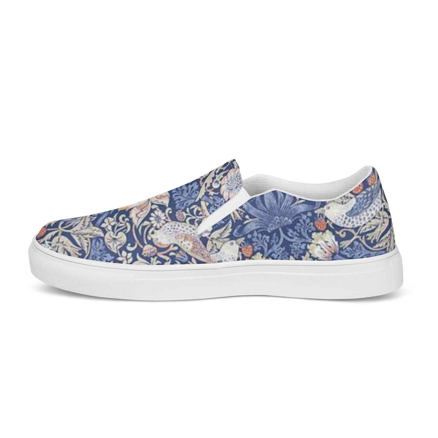 William Morris print women’s slip-on canvas sneakers