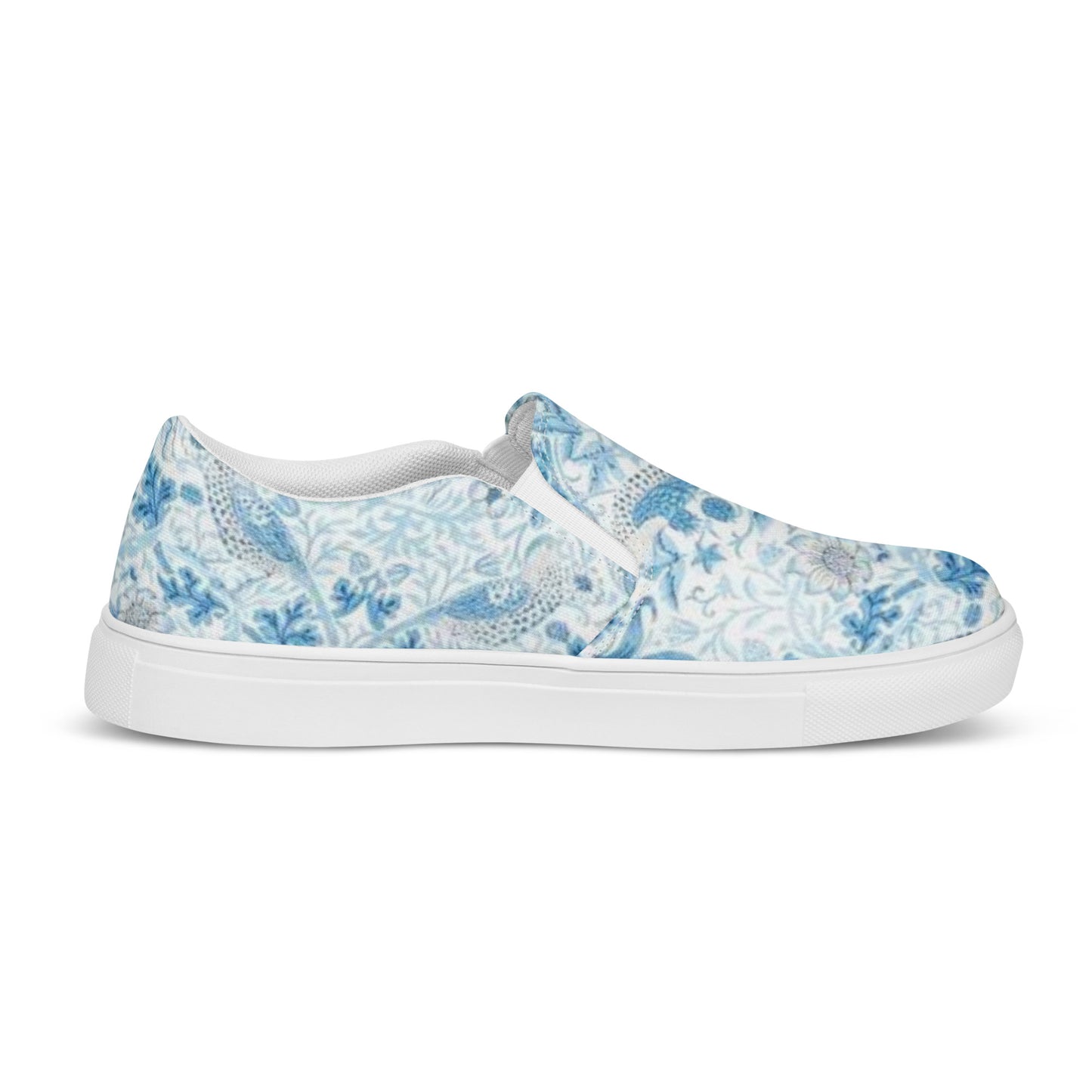 William Morris print women’s slip-on canvas sneakers