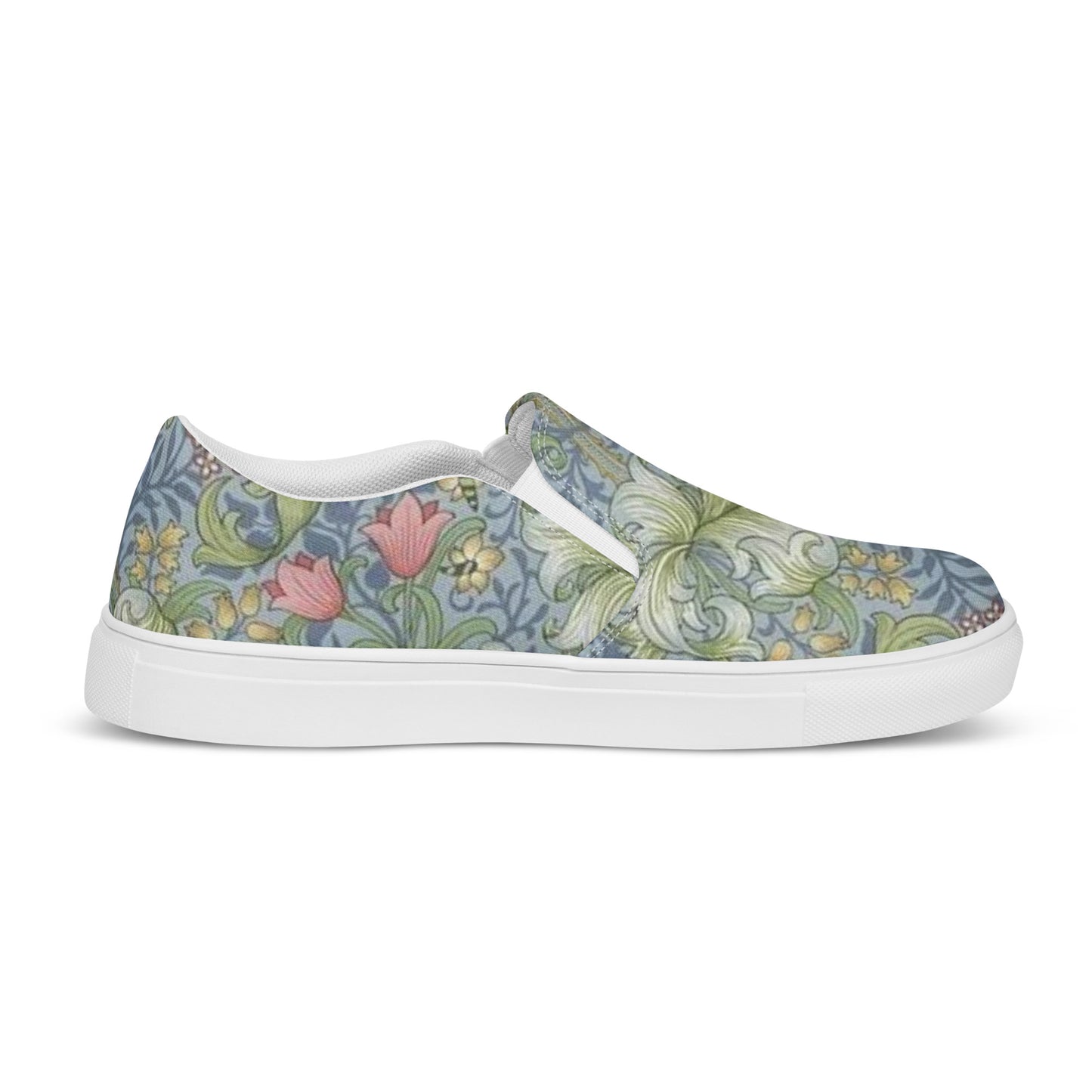 William Morris print women’s slip-on canvas sneakers