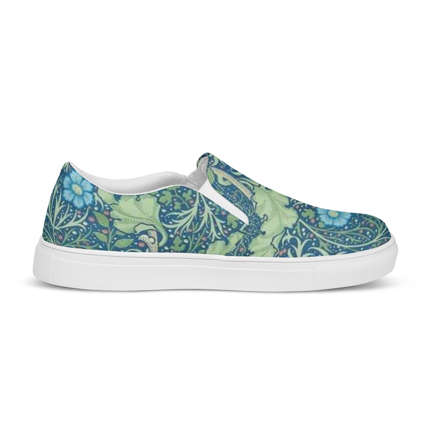 William Morris print women’s slip-on canvas sneakers