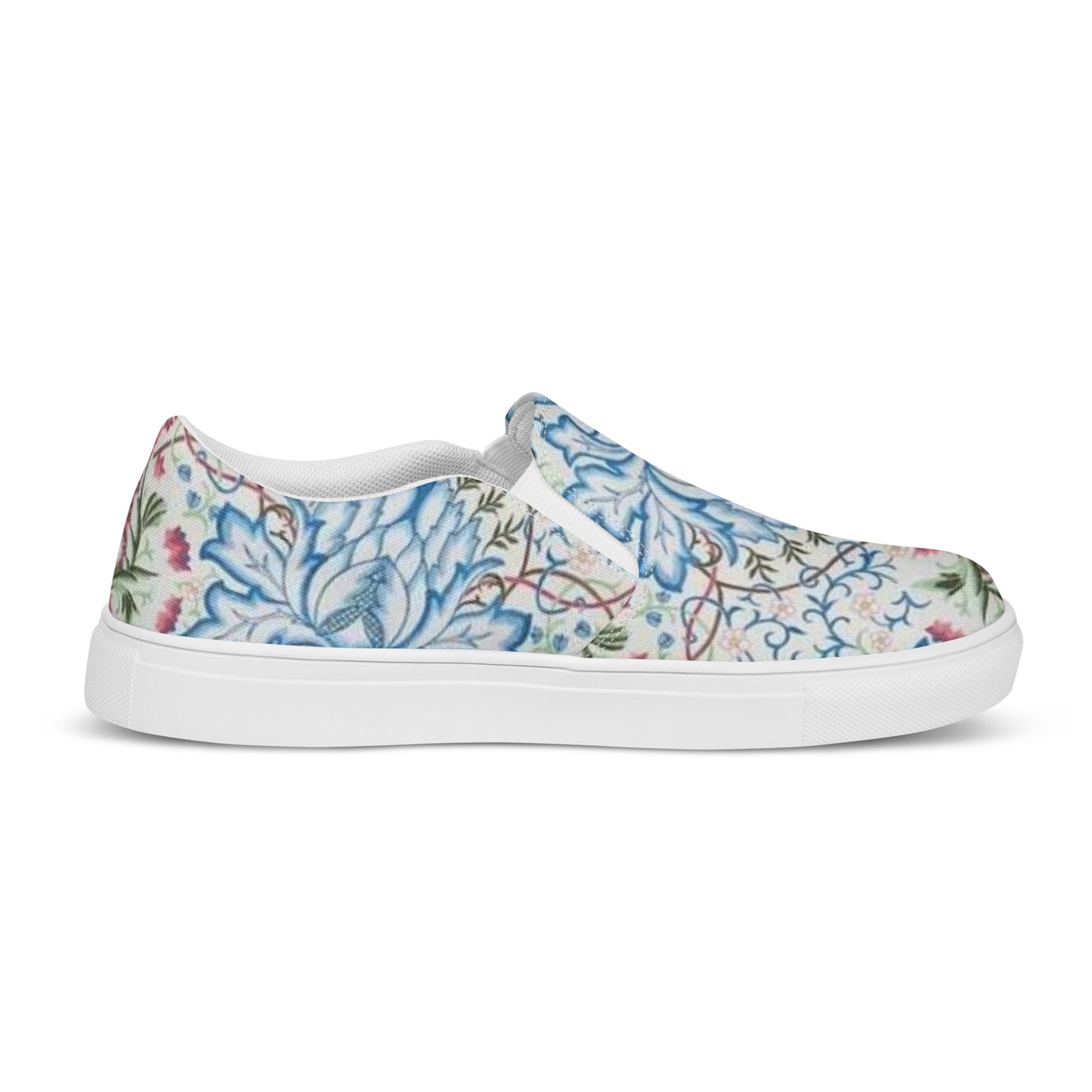 William Morris print women’s slip-on canvas sneakers