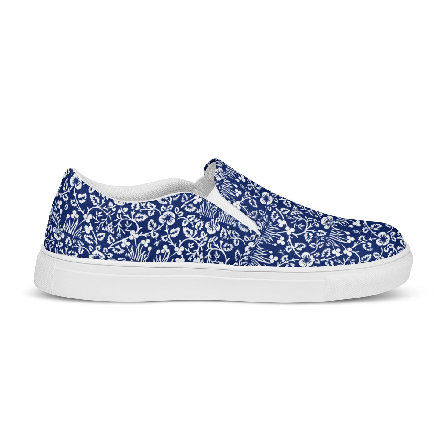 William Morris print women’s slip-on canvas sneakers