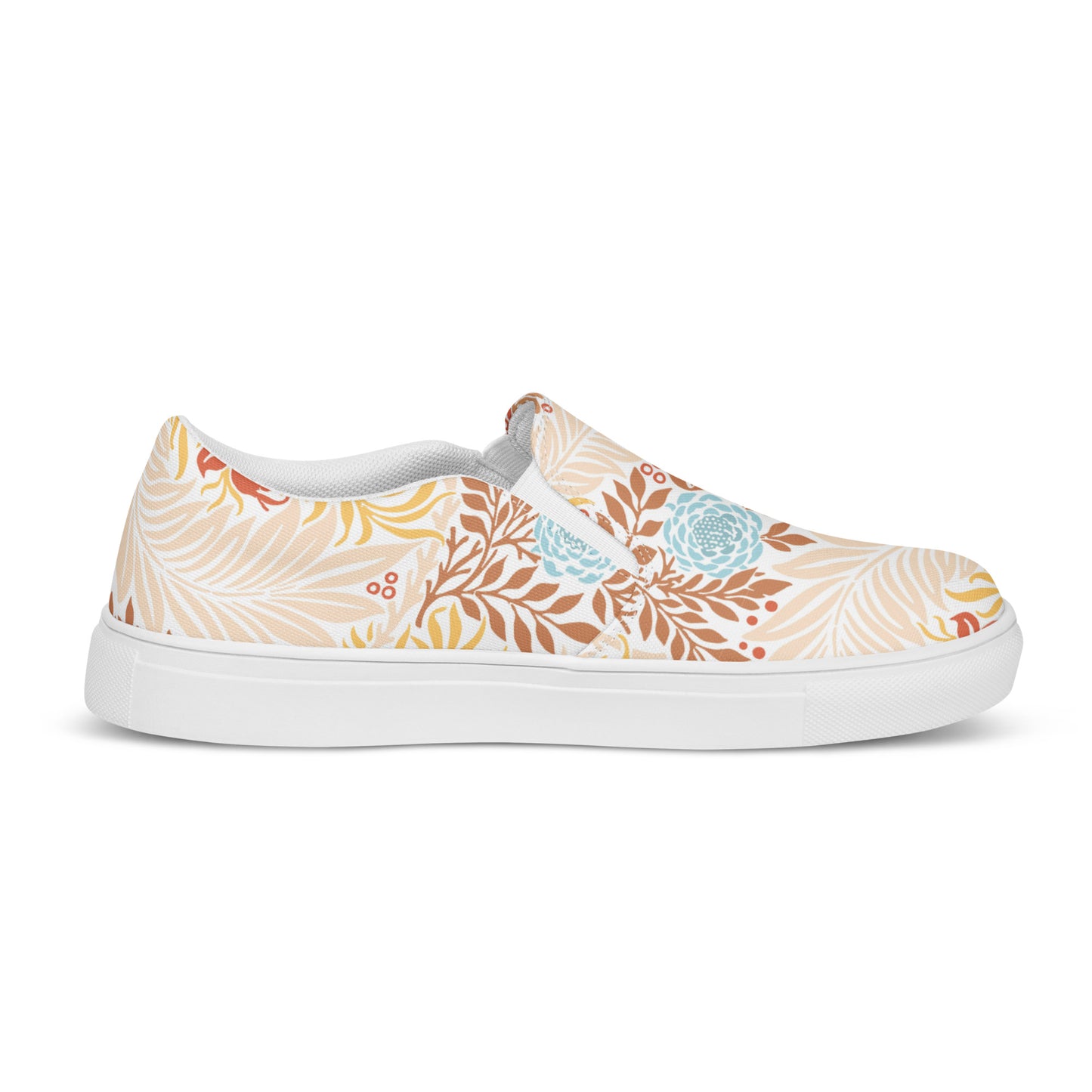 William Morris print women’s slip-on canvas sneakers